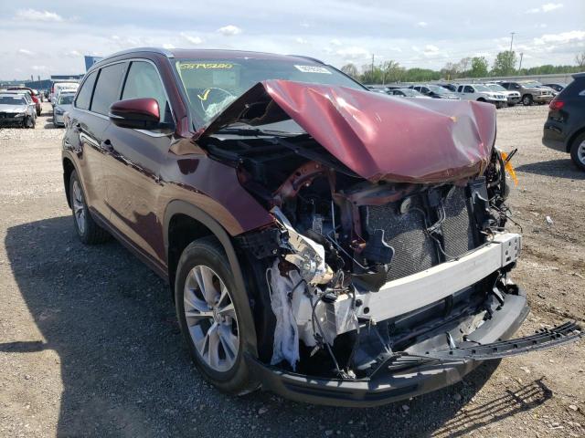 TOYOTA HIGHLANDER 2015 with VIN 5TDJKRFH3FS129937 - Photo from auction