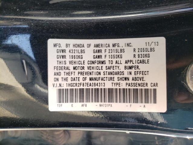 Photo 10 from auction – 2014 HONDA ACCORD EXL with VIN 1HGCR2F87EA094313