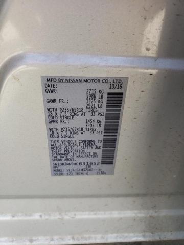 Photo 10 from auction – 2017 NISSAN PATHFINDER with VIN 5N1DR2MN9HC631652