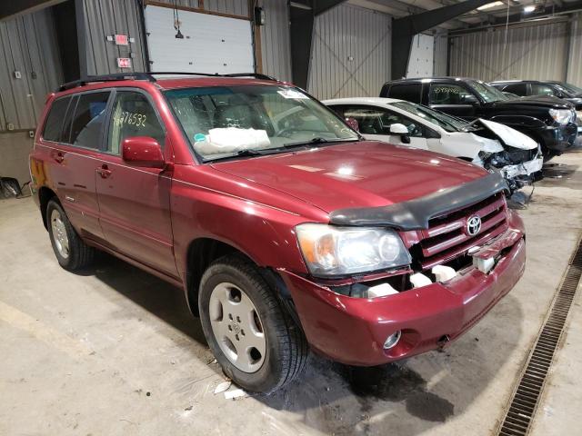 TOYOTA HIGHLANDER 2007 with VIN JTEEP21AX70195552 - Photo from auction