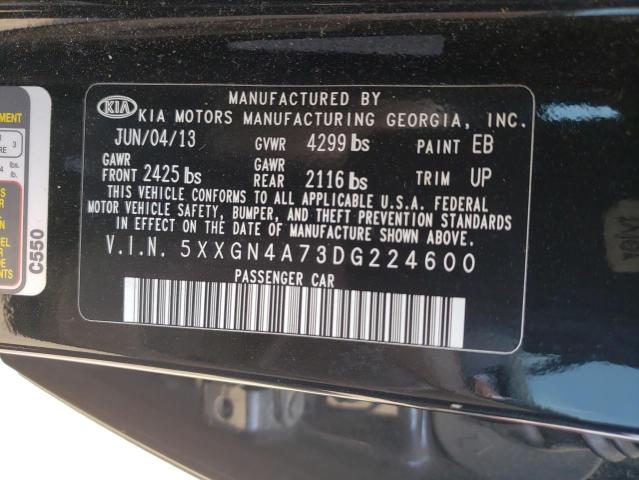 Photo 10 from auction – 2013 KIA OPTIMA EX with VIN 5XXGN4A73DG224600