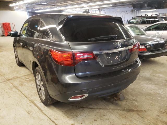 Photo 3 from auction – 2014 ACURA MDX TECHNO with VIN 5FRYD4H61EB017971