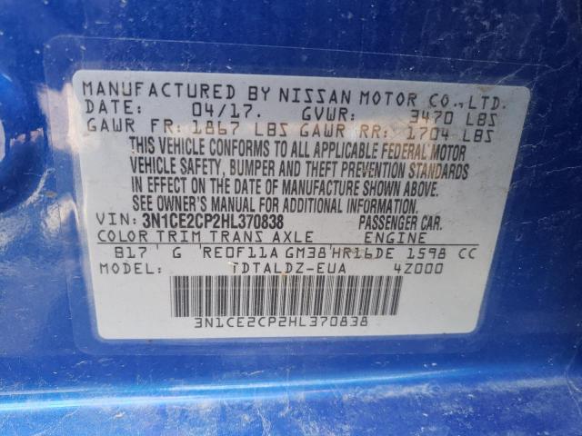 Photo 10 from auction – 2017 NISSAN VERSA NOTE with VIN 3N1CE2CP2HL370838