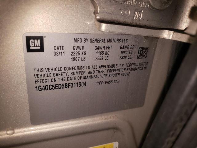 Photo 10 from auction – 2011 BUICK LACROSSE C with VIN 1G4GC5ED5BF311904
