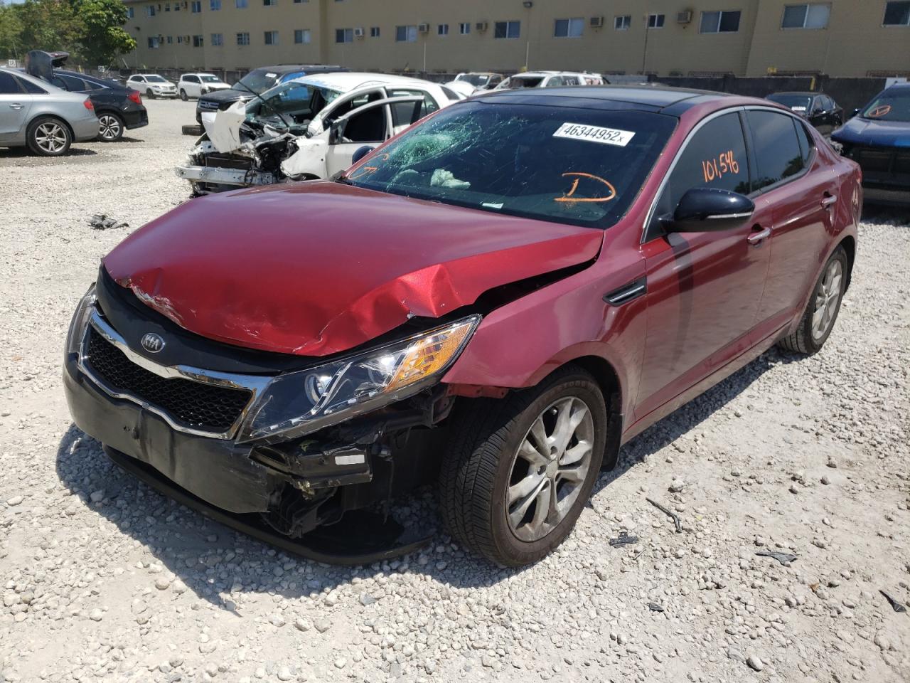 Photo 2 from auction – 2013 KIA OPTIMA EX with VIN 5XXGN4A76DG111157