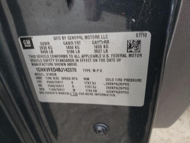 Photo 10 from auction – 2011 CHEVROLET TRAVERSE L with VIN 1GNKVFED4BJ143370