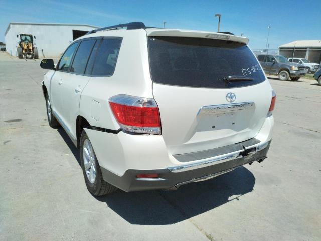 Photo 3 from auction – 2013 TOYOTA HIGHLANDER with VIN 5TDZK3EH1DS090456