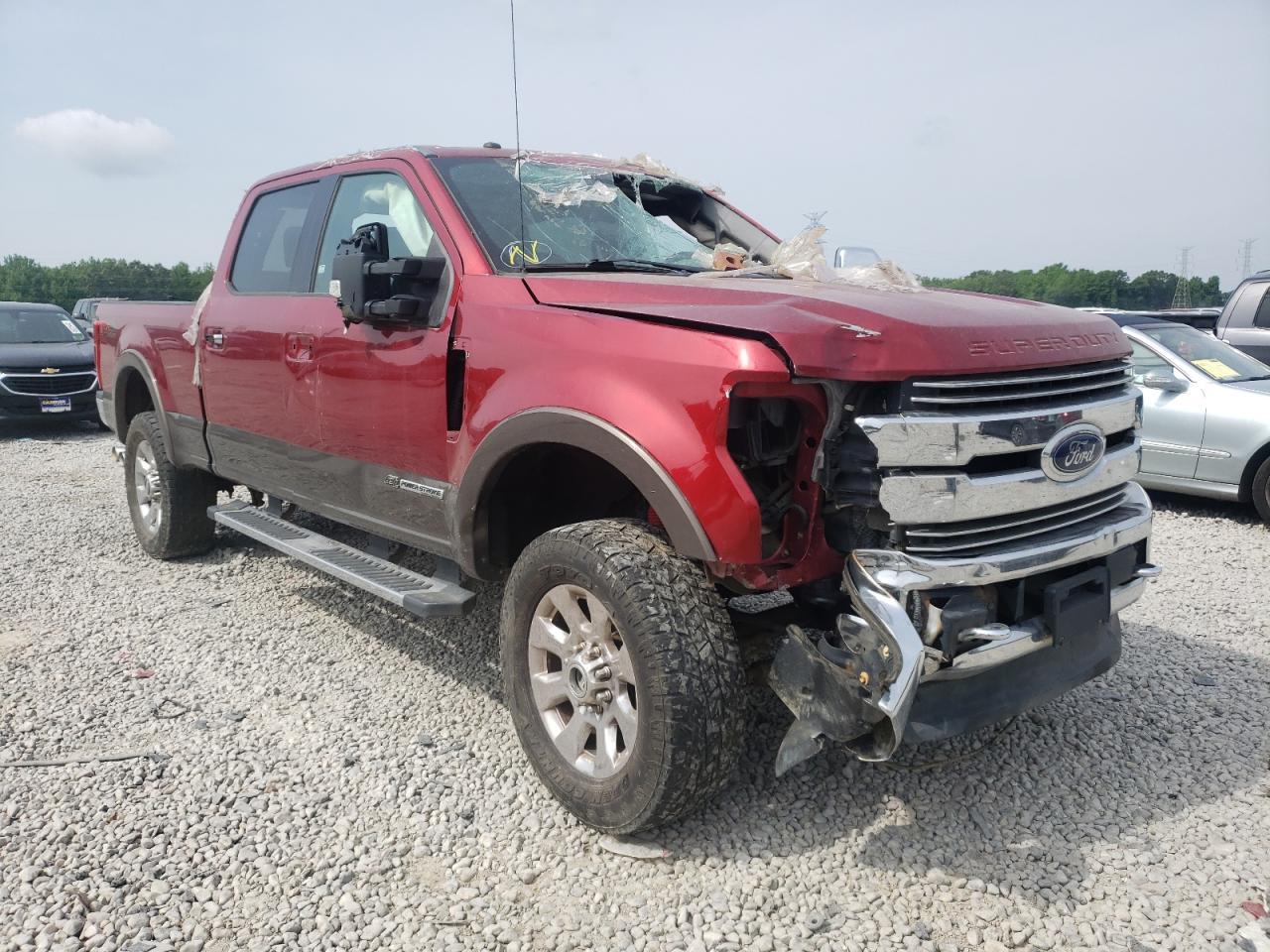 FORD F250 SUPER 2017 with VIN 1FT7W2BTXHEC13164 - Photo from auction