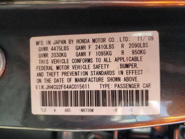 Photo 10 from auction – 2010 ACURA TSX with VIN JH4CU2F64AC015611