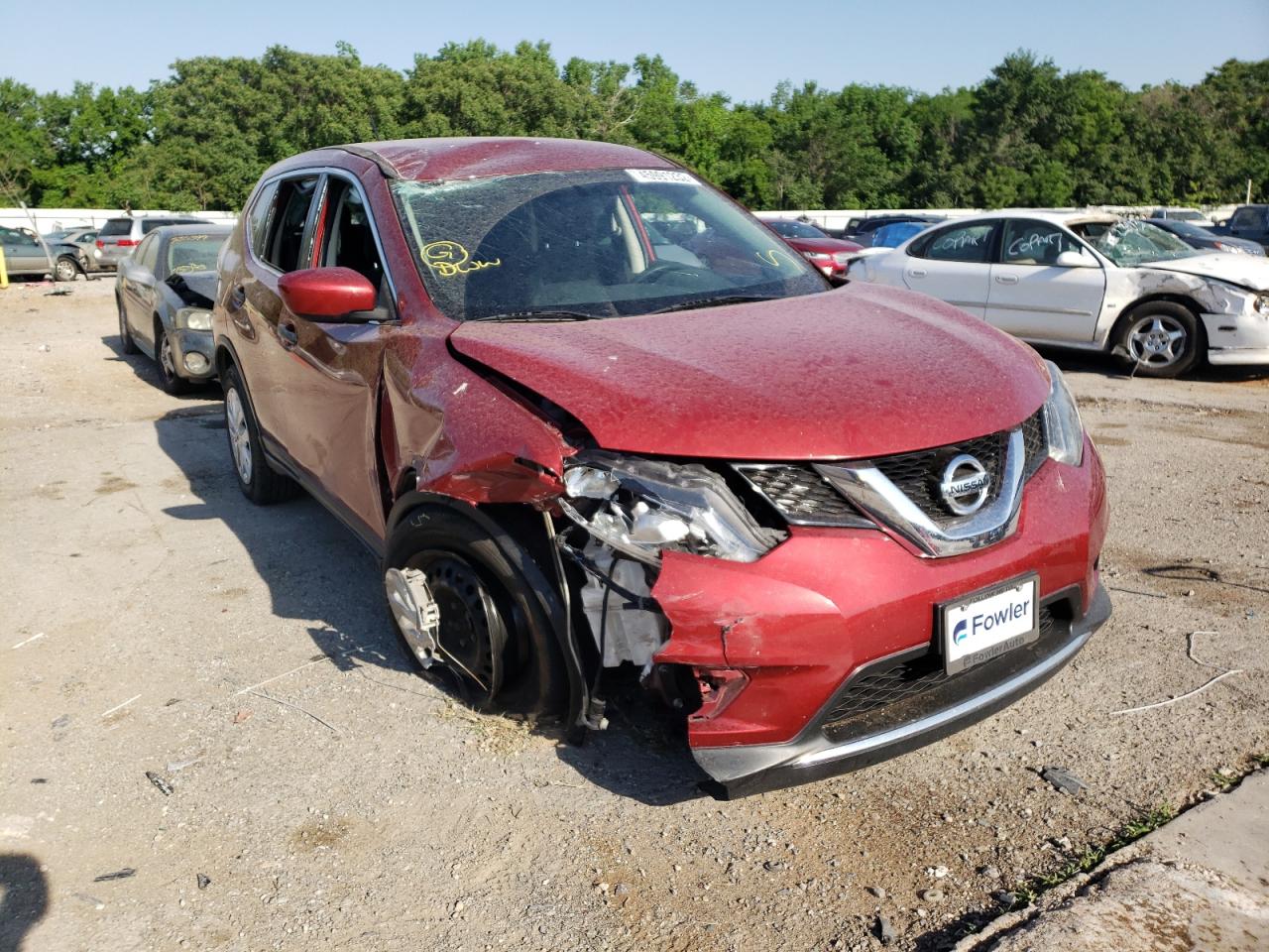 NISSAN ROGUE 2016 with VIN JN8AT2MV2GW143489 - Photo from auction