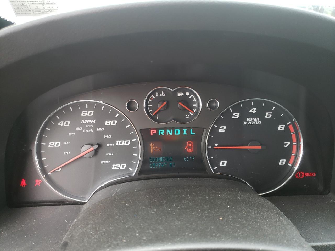 Photo 12 from auction – 2007 CHEVROLET EQUINOX LT with VIN 2CNDL73F976073947