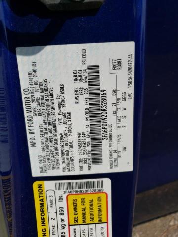 Photo 10 from auction – 2013 FORD FUSION SE with VIN 3FA6P0H92DR328069