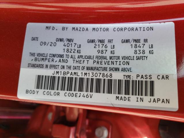 Photo 10 from auction – 2021 MAZDA 3 PREMIUM with VIN JM1BPAML1M1307868