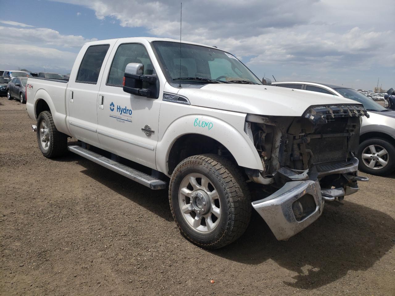 FORD F250 SUPER 2011 with VIN 1FT7W2BTXBEC35172 - Photo from auction