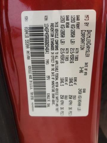 Photo 10 from auction – 2006 DODGE CARAVAN SX with VIN 1D4GP45R66B654641