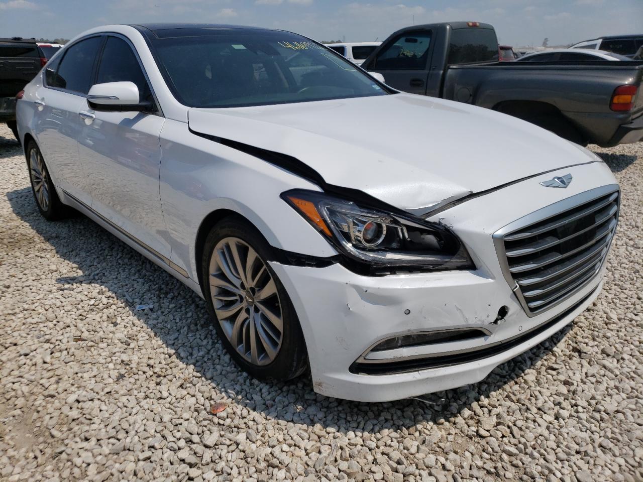 HYUNDAI GENESIS 5. 2015 with VIN KMHGN4JFXFU091995 - Photo from auction