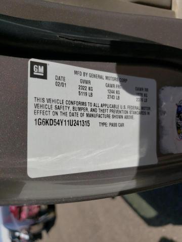 Photo 10 from auction – 2001 CADILLAC DEVILLE with VIN 1G6KD54Y11U241315