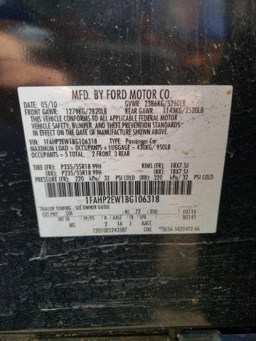 Photo 10 from auction – 2011 FORD TAURUS SEL with VIN 1FAHP2EW1BG106318
