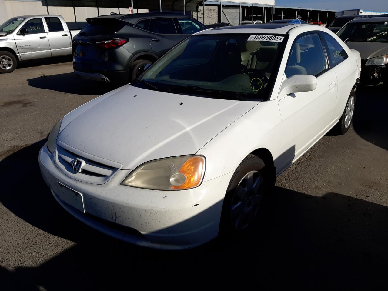 Photo 2 from auction – 2002 HONDA CIVIC EX with VIN 1HGEM22912L066786