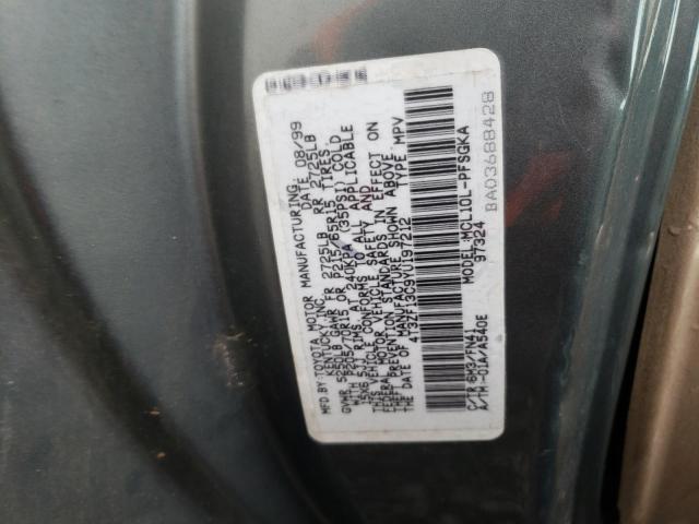 Photo 10 from auction – 2000 TOYOTA SIENNA LE with VIN 4T3ZF13C9YU197212