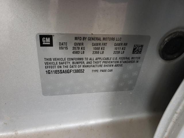 Photo 10 from auction – 2016 CHEVROLET MALIBU LIM with VIN 1G11E5SA6GF138652
