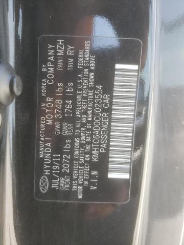 Photo 10 from auction – 2012 HYUNDAI VELOSTER with VIN KMHTC6AD0CU023554