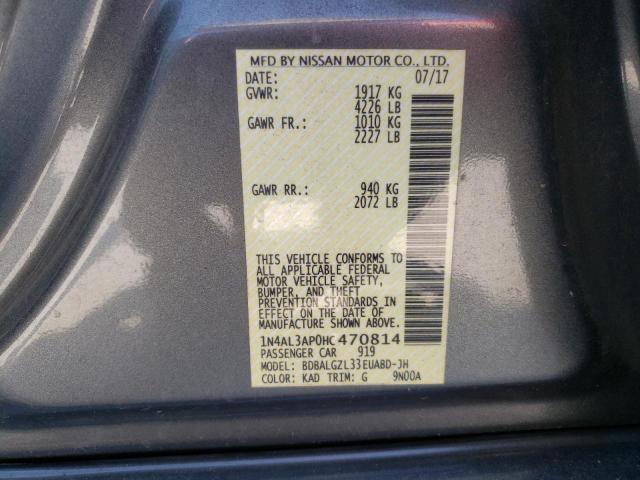 Photo 10 from auction – 2017 NISSAN ALTIMA 2.5 with VIN 1N4AL3AP0HC470814