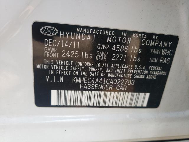 Photo 10 from auction – 2012 HYUNDAI SONATA HYB with VIN KMHEC4A41CA022783