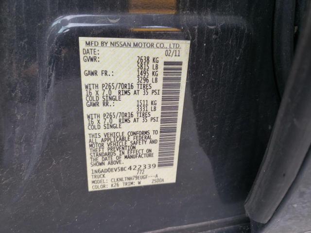 Photo 10 from auction – 2011 NISSAN FRONTIER S with VIN 1N6AD0EV5BC422339