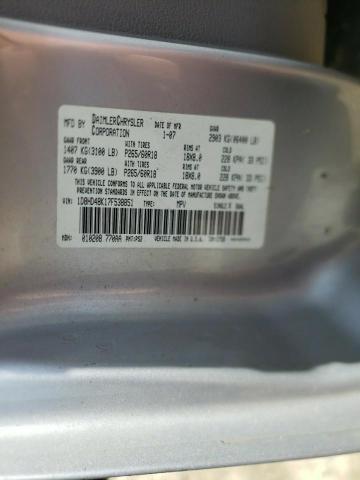 Photo 10 from auction – 2007 DODGE DURANGO SL with VIN 1D8HD48K17F538851