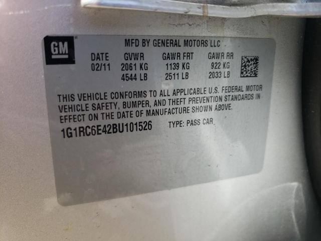 Photo 10 from auction – 2011 CHEVROLET VOLT with VIN 1G1RC6E42BU101526