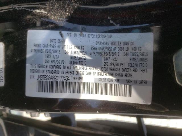 Photo 10 from auction – 2009 MAZDA CX-9 with VIN JM3TB28A890177464