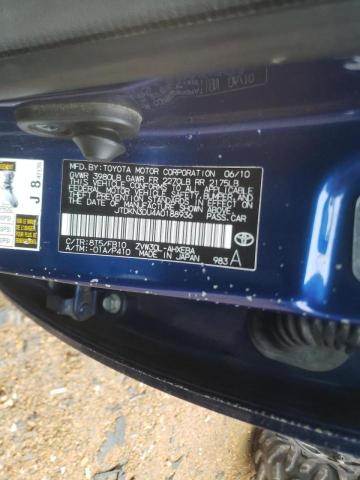 Photo 10 from auction – 2010 TOYOTA PRIUS with VIN JTDKN3DU4A0188936