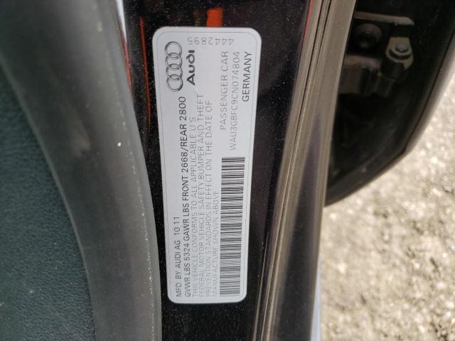 Photo 10 from auction – 2012 AUDI A7 PRESTIG with VIN WAU3GBFC9CN074804