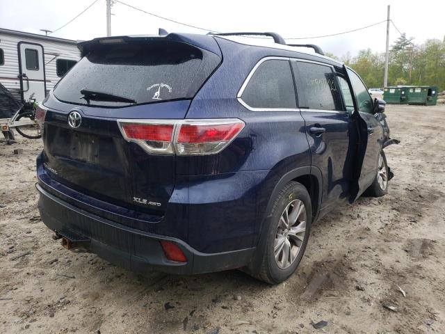 Фото 4 с аукциона – 2014 TOYOTA HIGHLANDER с VIN 5TDJKRFH9ES011177
