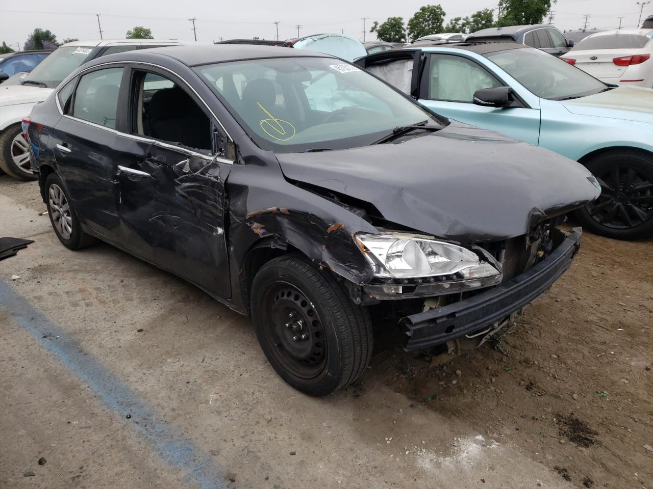 NISSAN SENTRA S 2014 with VIN 1N4AB7AP2EN854040 - Photo from auction