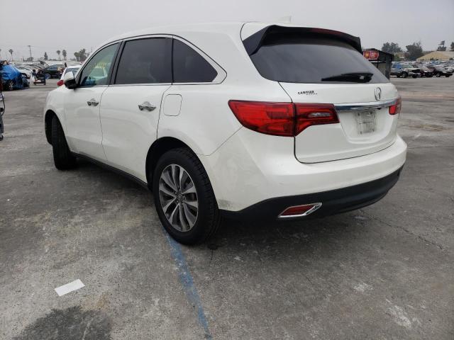 Photo 3 from auction – 2016 ACURA MDX TECHNO with VIN 5FRYD3H42GB005873