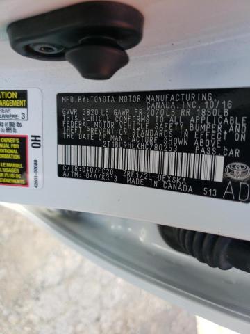 Photo 10 from auction – 2017 TOYOTA COROLLA L with VIN 2T1BURHEXHC780253