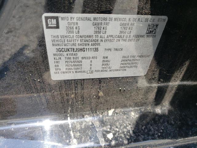 Photo 10 from auction – 2017 CHEVROLET SILVERADO with VIN 3GCUKTEJ9HG111135