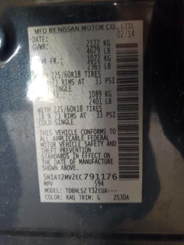 Photo 10 from auction – 2014 NISSAN ROGUE S with VIN 5N1AT2MV2EC791176