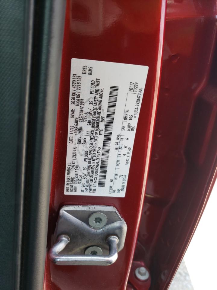 Photo 10 from auction – 2013 FORD ESCAPE SE with VIN 1FMCU0GX9DUB79766