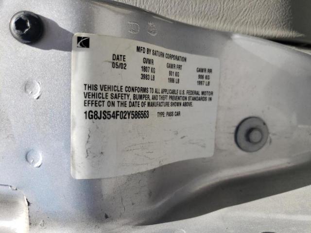 Photo 10 from auction – 2002 SATURN L100 with VIN 1G8JS54F02Y586563