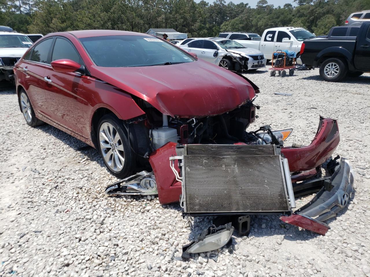 HYUNDAI SONATA SE 2013 with VIN 5NPEC4AC7DH633584 - Photo from auction
