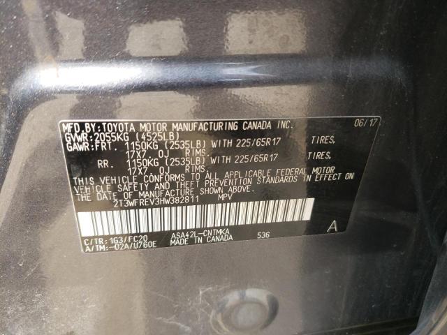 Photo 10 from auction – 2017 TOYOTA RAV4 XLE with VIN 2T3WFREV3HW382811