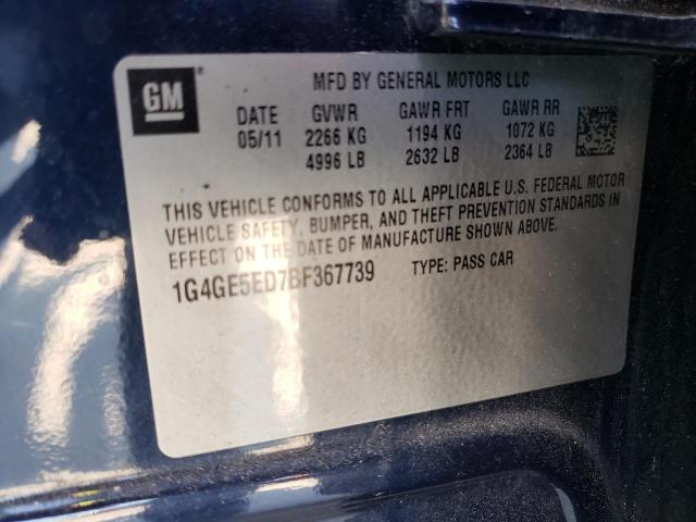 Photo 10 from auction – 2011 BUICK LACROSSE C with VIN 1G4GE5ED7BF367739