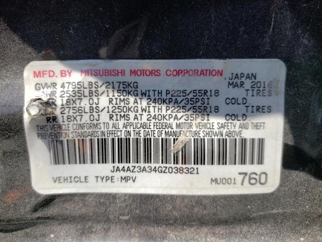 Photo 10 from auction – 2016 MITSUBISHI OUTLANDER with VIN JA4AZ3A34GZ038321