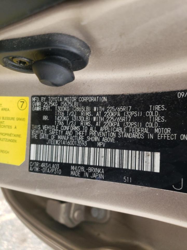 Photo 10 from auction – 2006 TOYOTA HIGHLANDER with VIN JTEEW21A160013593