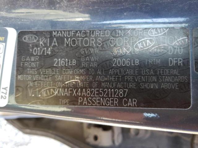 Photo 10 from auction – 2014 KIA FORTE EX with VIN KNAFX4A82E5211287