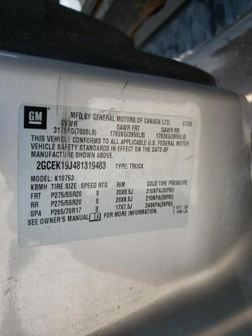 Photo 10 from auction – 2008 CHEVROLET SILVERADO with VIN 2GCEK19J481319483