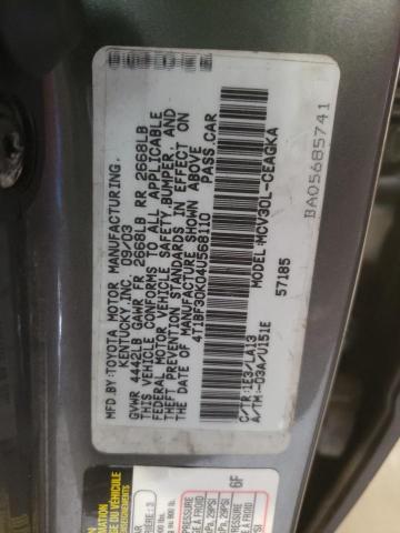 Photo 10 from auction – 2004 TOYOTA CAMRY LE with VIN 4T1BF30K04U568110